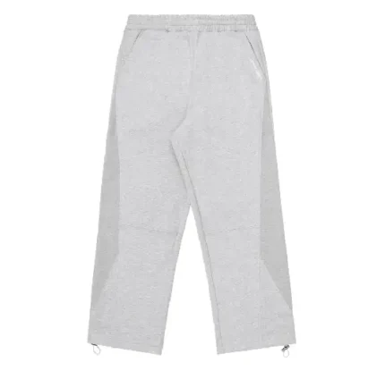 Up In Flames Ribbed Panel Joggers Grey