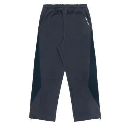 Up In Flames Ribbed Panel Joggers Navy