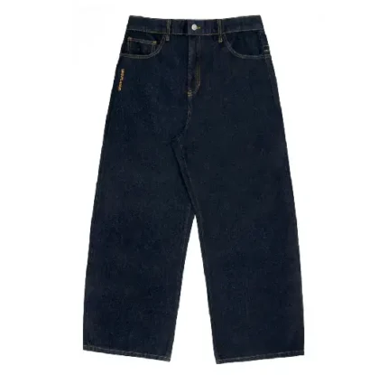 Up In Flames Yoke Logo Jeans Indigo